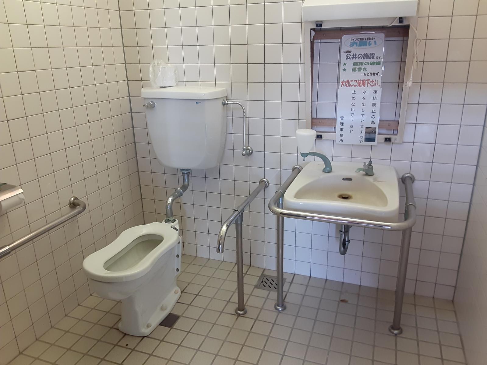 神武の館下の駐車場の多目的トイレ内（トイレ4）-7